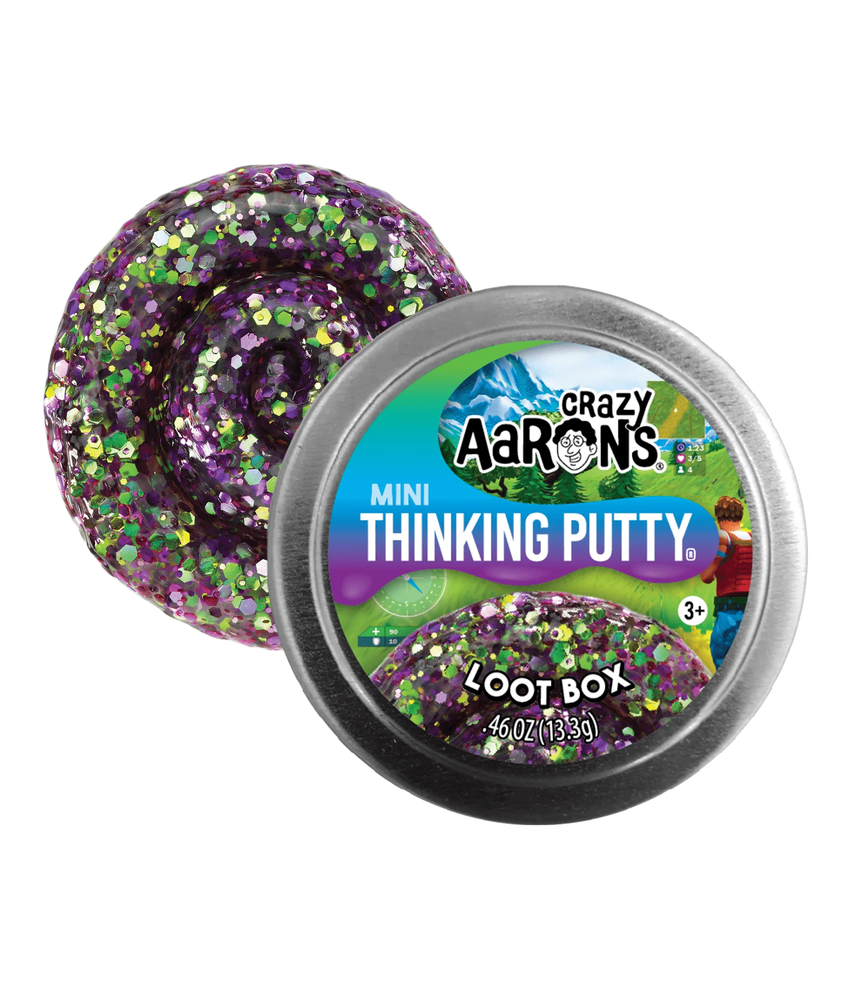 Crazy Aarons - Mini Thinking Putty - Loot Box