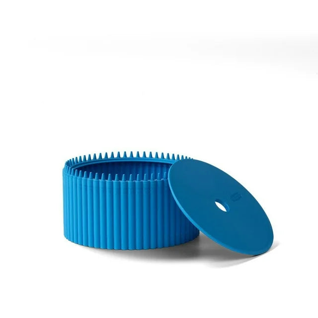 Crayola x Room Copenhagen - Stackable Round Storage Box - Blue (Cerulean)