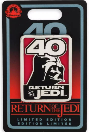 Disney Star Wars - Darth Vadar Return of the Jedi 40th Anniversary - Pin - Limited Edition