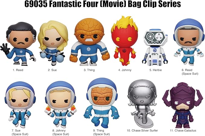 Marvel Studios - Fantastic Four - Series 1 – 5" Collectible Bag Clip – Blind Bag (Random)