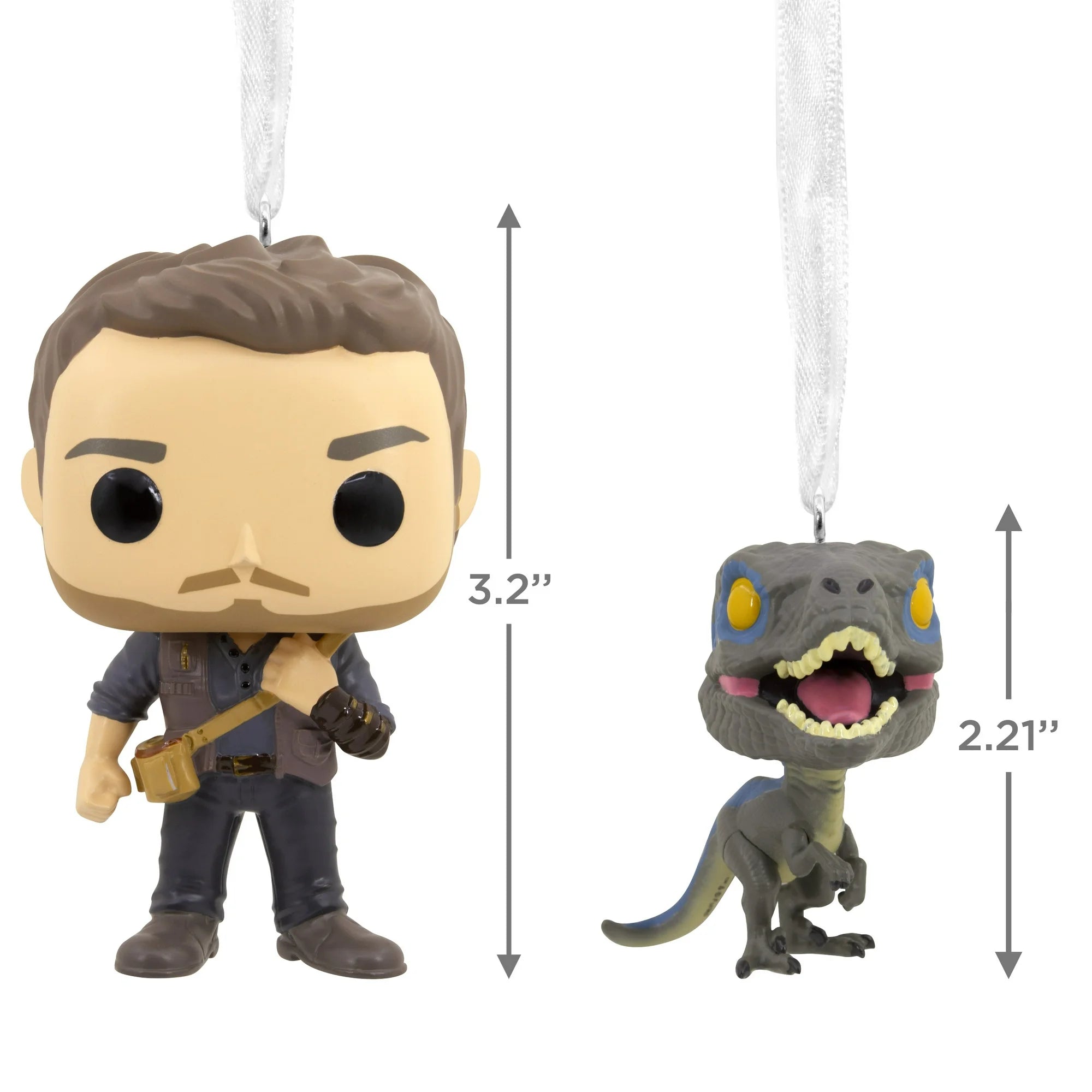 Hallmark x Funko Jurassic World - Owen and Blue - Christmas Ornament