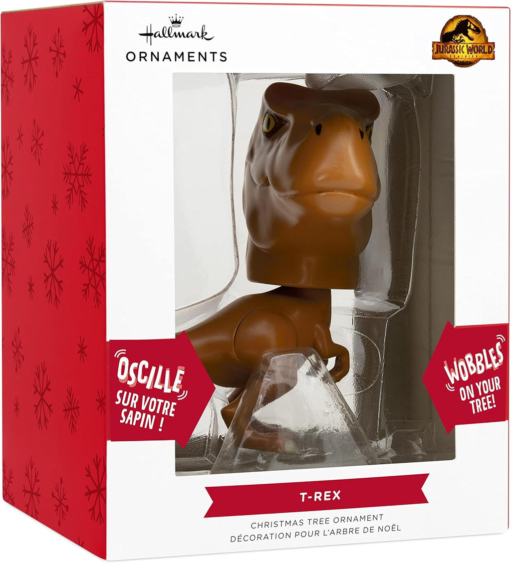 Hallmark x Jurassic World - T-Rex Bouncing Buddy - Christmas Ornament