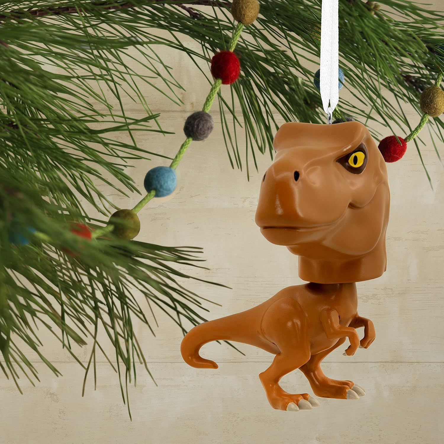 Hallmark x Jurassic World - T-Rex Bouncing Buddy - Christmas Ornament