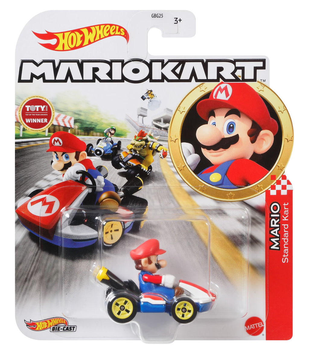 Mattel - Hot Wheels - Mario Kart Replica Diecast - Assorted