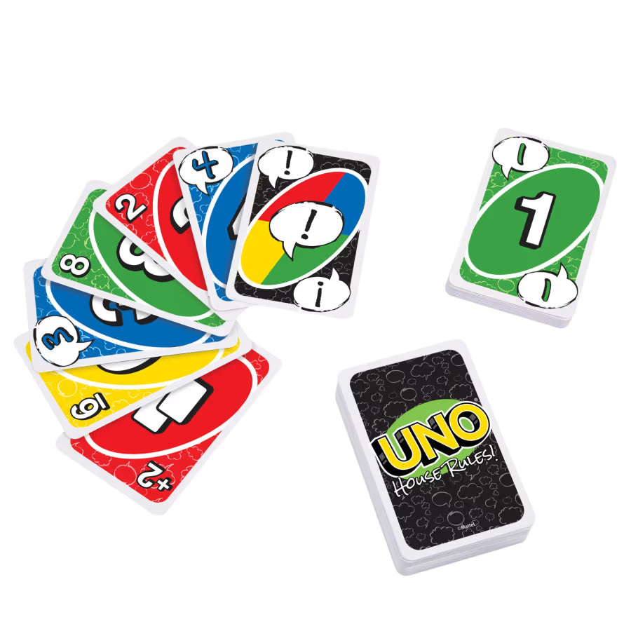 Mattel - Uno House Rules - Card Game