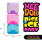 Schylling - NeeDoh Nice Ice Baby - Sensory Squeeze Toy - Single Mini Nice Cube (Random Colours)