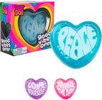 Schylling - NeeDoh Good Vibes Only - Sensory Squeeze Toy - Single Mini Nice Cube (Random Colours)